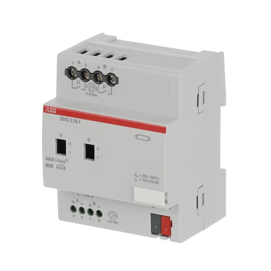 ABB SD/S2.16.1 Schalt-/Dimmaktor, 2fach, 16 A, REG, Made in Germany