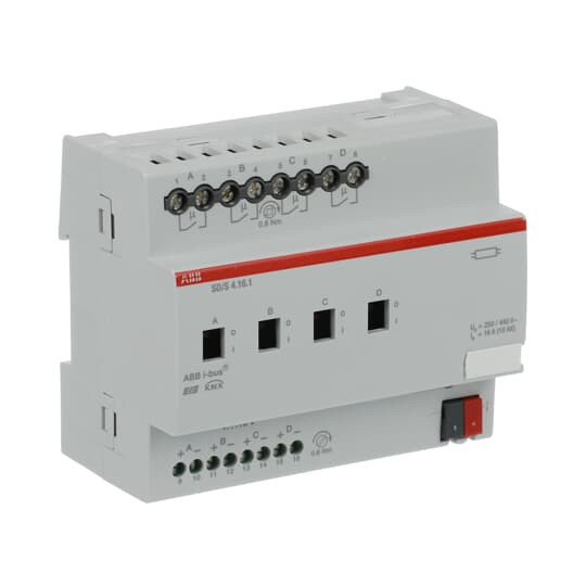 ABB SD/S4.16.1 Schalt-/Dimmaktor, 4fach, 16 A, REG, Made in Germany