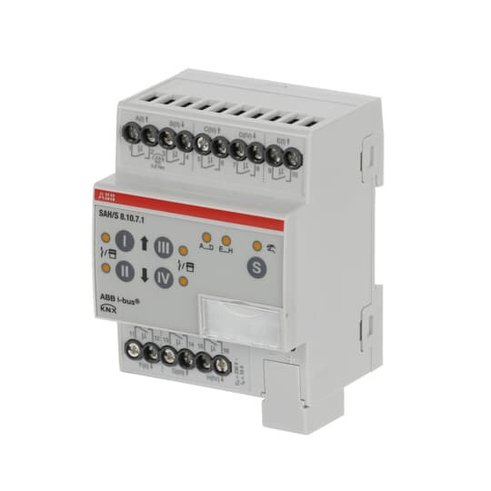 ABB SAH/S8.10.7.1 Schalt-/Jalousieaktor, 8fach, 10 A, REG, Made in Germany