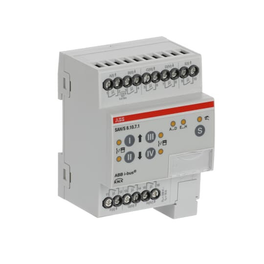 ABB SAH/S8.10.7.1 Schalt-/Jalousieaktor, 8fach, 10 A, REG, Made in Germany