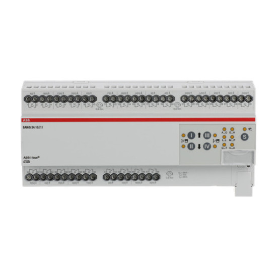 ABB SAH/S24.10.7.1 Schalt-/Jalousieaktor, 24fach, 10 A, REG, Made in Germany