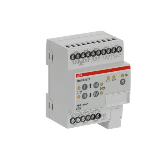 ABB SAH/S8.16.7.1 Schalt-/Jalousieaktor, 8fach, 16 A, REG, Made in Germany