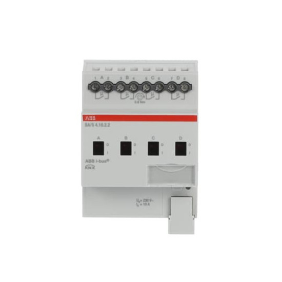 ABB SA/S4.10.2.2 Schaltaktor, 4fach, 10 A, REG, Made in Germany