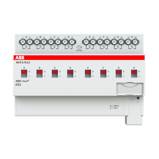 ABB SA/S8.16.2.2 Schaltaktor, 8fach, 16 A, REG, Made in Germany