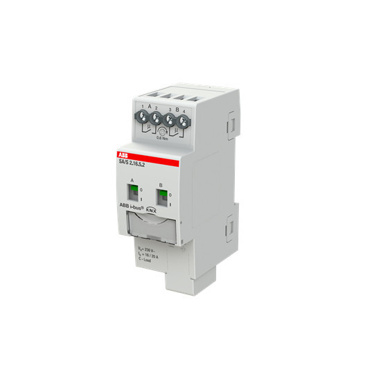 ABB SA/S2.16.5.2 Schaltaktor, 2fach, 16 A, C-Last, REG, Made in Germany