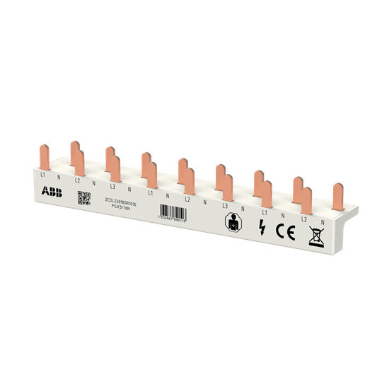 ABB PSX3/16N Phasenschiene FlexLine 3P+N, 16Pins, 8 TE, 10qmm L1-N-L2-N-L3-N-L1-..., Made in Germany