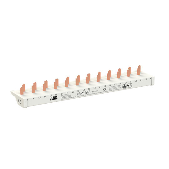 ABB Phasenschiene PSc 3/24/10 N 3Ph.+N, 12 Module, 24Pins,10qmm für FI/LS DS301C, Made in Germany