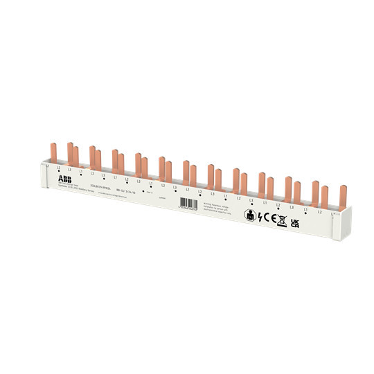 ABB BB-SU 3/24/10 - Phasenschiene 3-phasig, 10mm², 24 PINs für S200C, Made in Germany