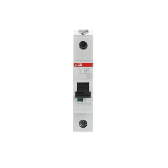 ABB S201-B20 Sicherungsautomat B-Char., 6 kA, 20 A, 1P, Made in Germany