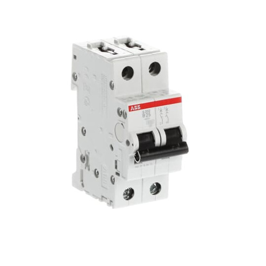 ABB S202-B25 Sicherungsautomat B-Char., 6 kA, 25 A, 2P, Made in Germany