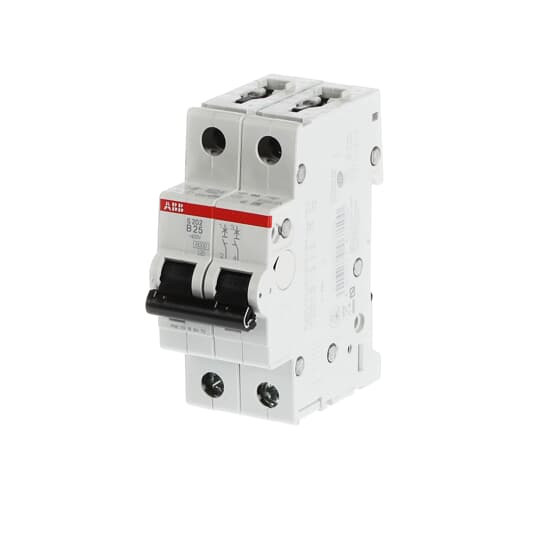 ABB S202-B25 Sicherungsautomat B-Char., 6 kA, 25 A, 2P, Made in Germany