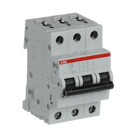ABB S203-C16 Sicherungsautomat C-Char., 6 kA, 16 A, 3P, Made in Germany