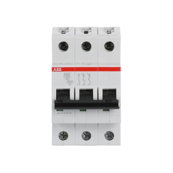 ABB S203-C50 Sicherungsautomat C-Char., 6 kA, 50 A, 3P, Made in Germany