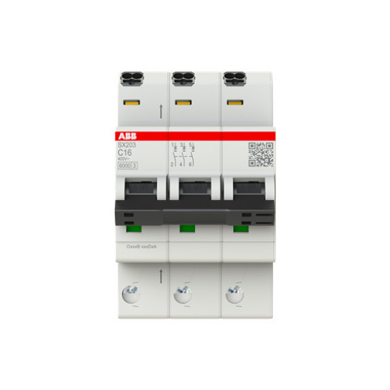 ABB SX203-C16 Sicherungsautomat Flexline C-Charakteristik, 6kA, 16A, 3P