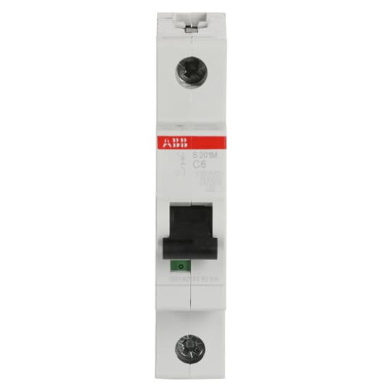 ABB S201M-C6 Sicherungsautomat C-Char., 10 kA, 6 A, 1P, Made in Germany