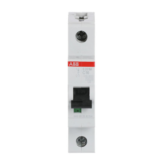 ABB S201M-C16 Sicherungsautomat C-Char., 10 kA, 16 A, 1P, Made in Germany