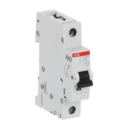 ABB S201M-C16 Sicherungsautomat C-Char., 10 kA, 16 A, 1P, Made in Germany