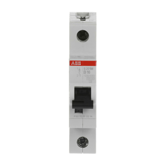 ABB S201M-B16 Sicherungsautomat B-Char., 10 kA, 16 A, 1P, Made in Germany