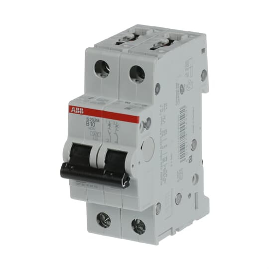 ABB S202M-B10 Sicherungsautomat B-Char., 10 kA, 10 A, 2P, Made in Germany