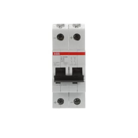 ABB S202M-B6UC Sicherungsautomat B-Char., 10 kA, 6 A, 2P, Made in Germany
