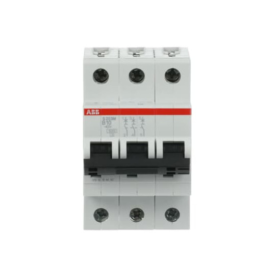 ABB S203M-B10 Sicherungsautomat B-Char., 10 kA, 10 A, 3P, Made in Germany