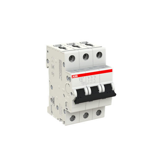 ABB S203M-B32 Sicherungsautomat B-Char., 10 kA, 32 A, 3P, Made in Germany