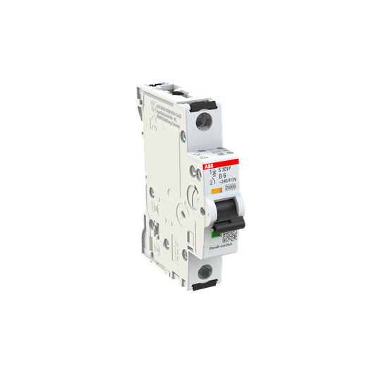ABB S301P-B6 Sicherungsautomat B-Char., 25kA, 6A, 1P, Made in Germany