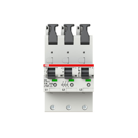 ABB S751/3-E40 sel. Haupt-LS SHU E-Char.,25kA,40A,3x1P