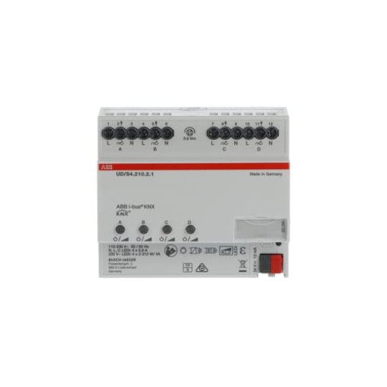 ABB UD/S4.210.2.1 LED-Dimmer, 4-fach, 210 W/VA, REG, Made in Germany