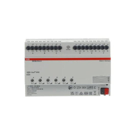 ABB UD/S6.210.2.1 LED-Dimmer, 6fach, 210 W/VA, REG, Made in Germany