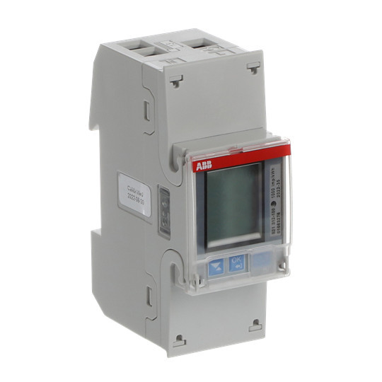 ABB B21 312-100 Wechselstromzähler, RS485 Silber, 1 Phase, Direktanschluss 65A