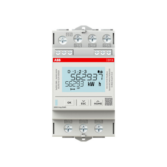 ABB D13 15-M 65 MODBUS Drehstromzähler 65A, Modbus RTU, MID, 1DO+1DI