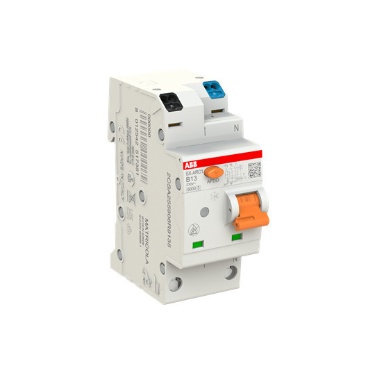 ABB AFDD+LS SX-ARC1-B13, 6kA, 1P+N, 2TE Fehlerlichtbogen-Schutzeinrichtung + LS