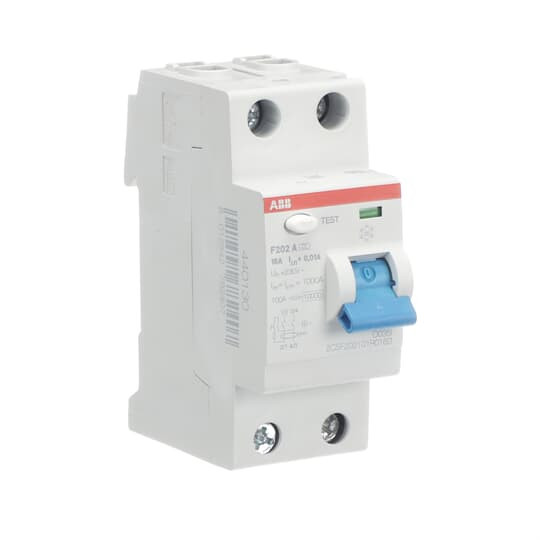 ABB F202A-16/0,01 FI-Schutzschalter 2P,Typ A,16A,10mA