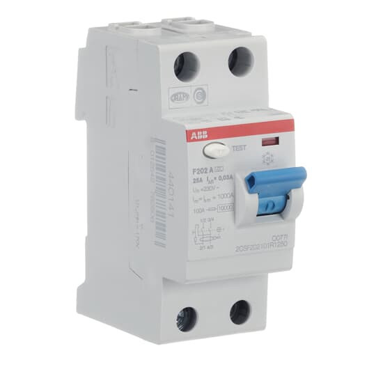 ABB F202A-25/0,03 FI-Schutzschalter 2P,Typ A,25A,30mA