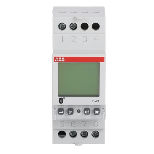 ABB DW1 Wochenzeitschaltuhr 1 Kanal Bluetooth Programmierung per App