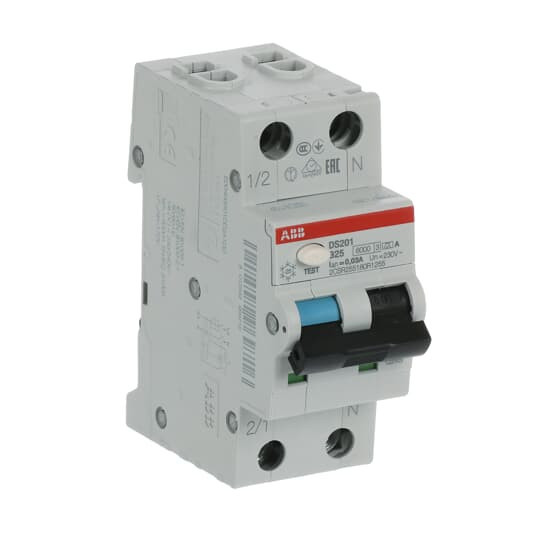ABB DS201A-B25/0,03 FI/LS-Schalter 6kA, 1P+N, Typ A, B 25, 30mA