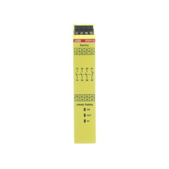 ABB SENTRY BSR10 24VDC SAFETY RELAY Relaisausgänge 3 NO + 1 NC, Made in Germany