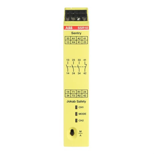ABB SENTRY SSR10 24VDC SAFETY RELAY Relaisausgänge 3 NO + 1 NC, Made in Germany