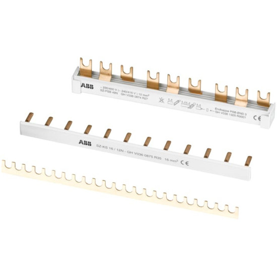 ABB SZ-KS1/12 Universal-Kammschiene 12x1P,12qmm,Gabel,207mm, Made in Germany