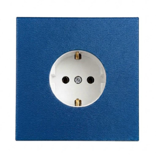 SOIXX Aufsteckrahmen für Steckdosen Schneider Electric Asfora Blau Modernes Design ohne Demontage