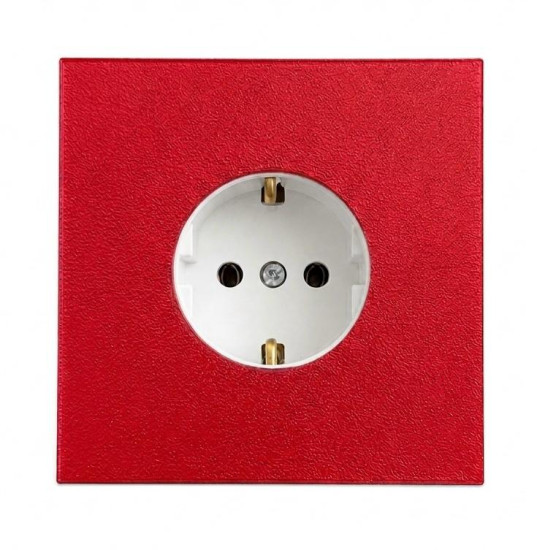 SOIXX Aufsteckrahmen für Steckdosen Schneider Electric Asfora Rot Modernes Design ohne Demontage