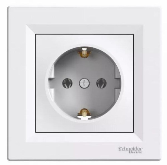 SOIXX Aufsteckrahmen für Steckdosen Schneider Electric Asfora Schwarz Modernes Design ohne Demontage