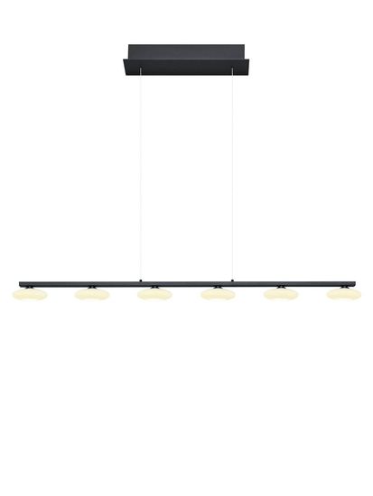 Hell Mala LED Pendelleuchte Warmweiss Dimmbar stufenlos höhenverstellbar Schwarz 20532/6-06