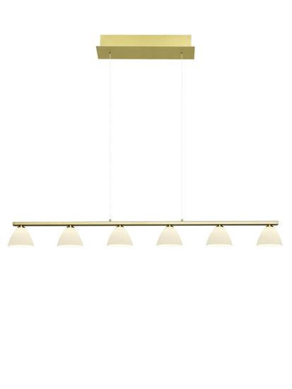 Hell Mona LED Pendelleuchte 2-fach Warmweiss Dimmbar stufenlos höhenverstellbar Messing 20571/6-01