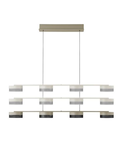 Hell Mesh LED Pendelleuchte Warmweiss Dimmbar stufenlos höhenverstellbar Sand 20619/4-13