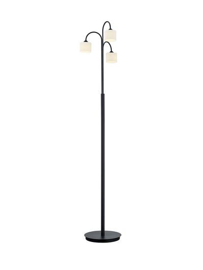 Hell Mila LED Stehleuchte 2-fach Warmweiss Dimmbar 150cm Schwarz 60508/3-06