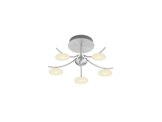 Hell Mala LED Deckenleuchte 6-fach Warmweiss Dimmbar Nickel 70565/5-92