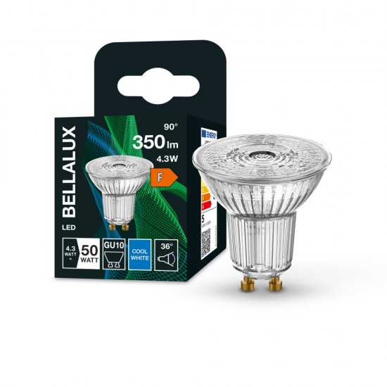 BELLALUX GU10 / PAR16 LED Strahler 4,3W 36° klar neutralweiss wie 50W