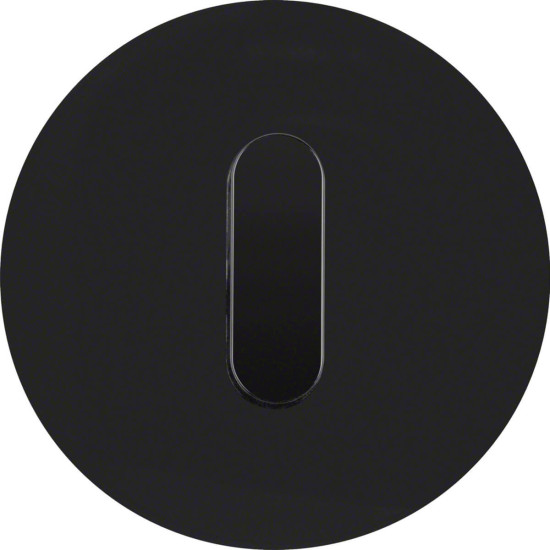 Berker 1001204500 Abdeckplatte mit Knebel R.Classic schwarz. glänzend